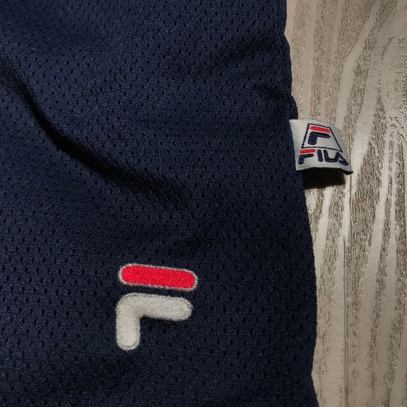 Vintage 90's FILA Shorts Spellout Drawstring - Picture 3 of 8